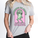 Nothing To Prove Just Want To Groove T-Shirt, Funny Frog Shirt