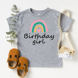 Rainbow Birthday Girl T-Shirt, Birthday Party Shirt, First Birthday Shirt, Birthday Baby Tee