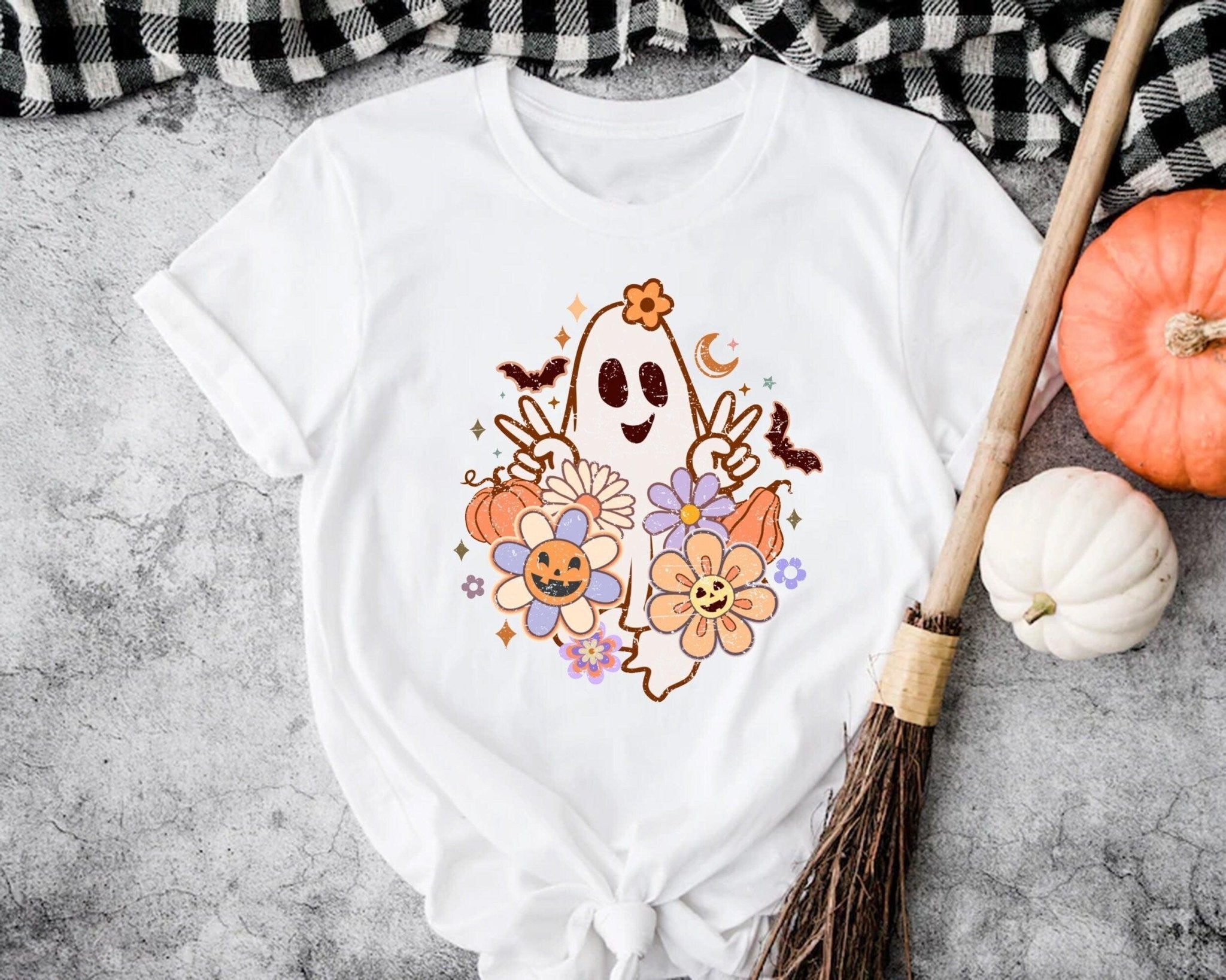 Halloween Ghost Shirt, Pumpkin Shirt, Fall Shirt, Skeleton Shirt, Halloween Party Shirt, Spooky Season Shirt, Witchy Shirt - Nesta Tees