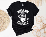 Heart Crusher Valentines Day Shirt, Cute Dinosaur Valentines day Shirt, Happy Valentines Day Shirt, Dinosaur Valentine 2024 - Nesta Tees