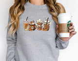 Halloween Coffee Sweatshirt, Pumpkin Latte Hoodie, Halloween Drink Hoodie, Spooky Season Sweater, Tis The Season Shirt, Pumpkin Spice Latte - Nesta Tees