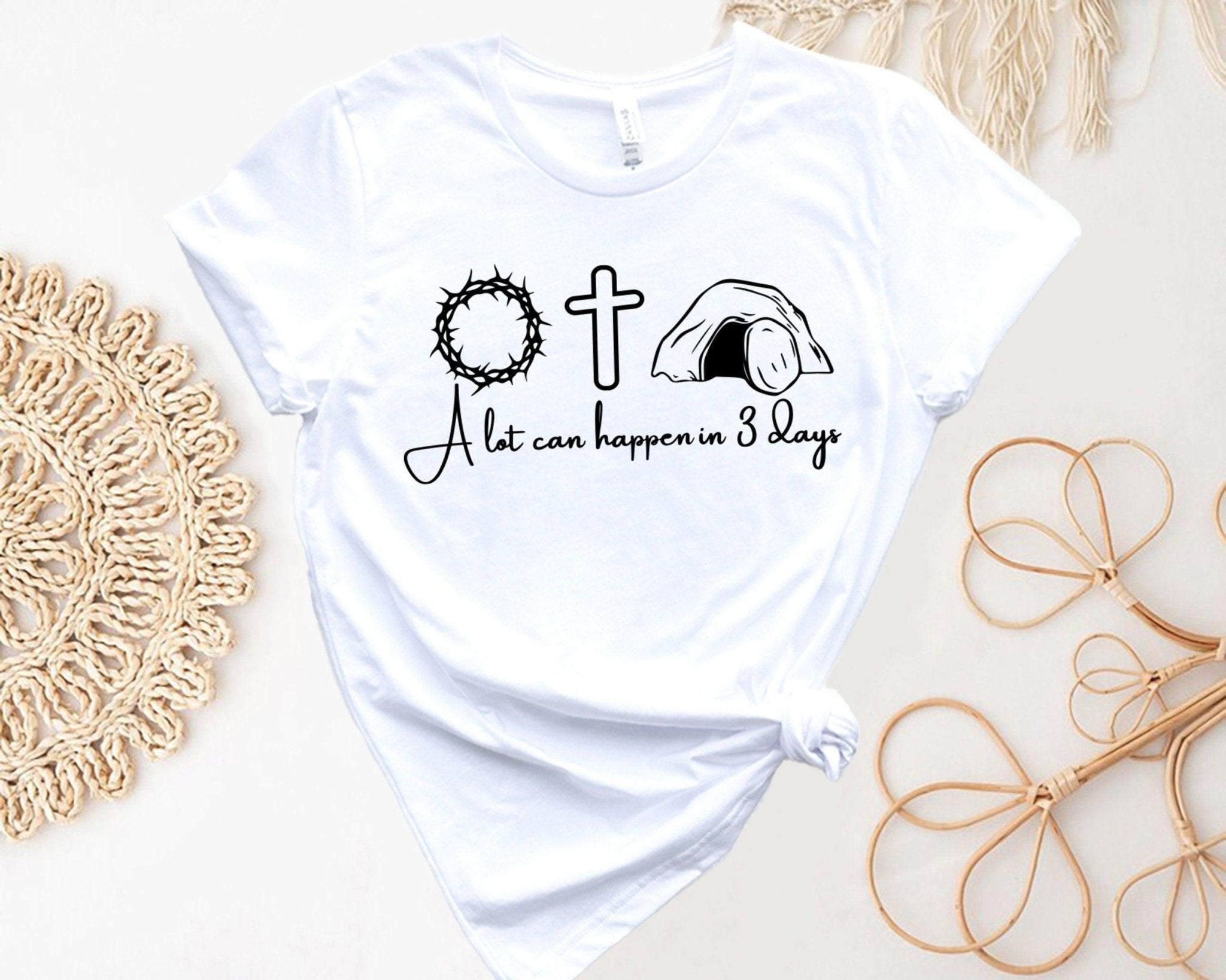 A Lot Can Happen in 7 Days Shirt, He is Risen Easter Shirt, Easter Jesus Shirt - Nesta Tees