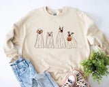 Halloween Ghost Sweatshirt, Pumpkin Hoodie, Fall Sweater, Skeleton Sweatshirt, Halloween Party Hoodie, Spooky Season Shirt, Witchy Shirt - Nesta Tees