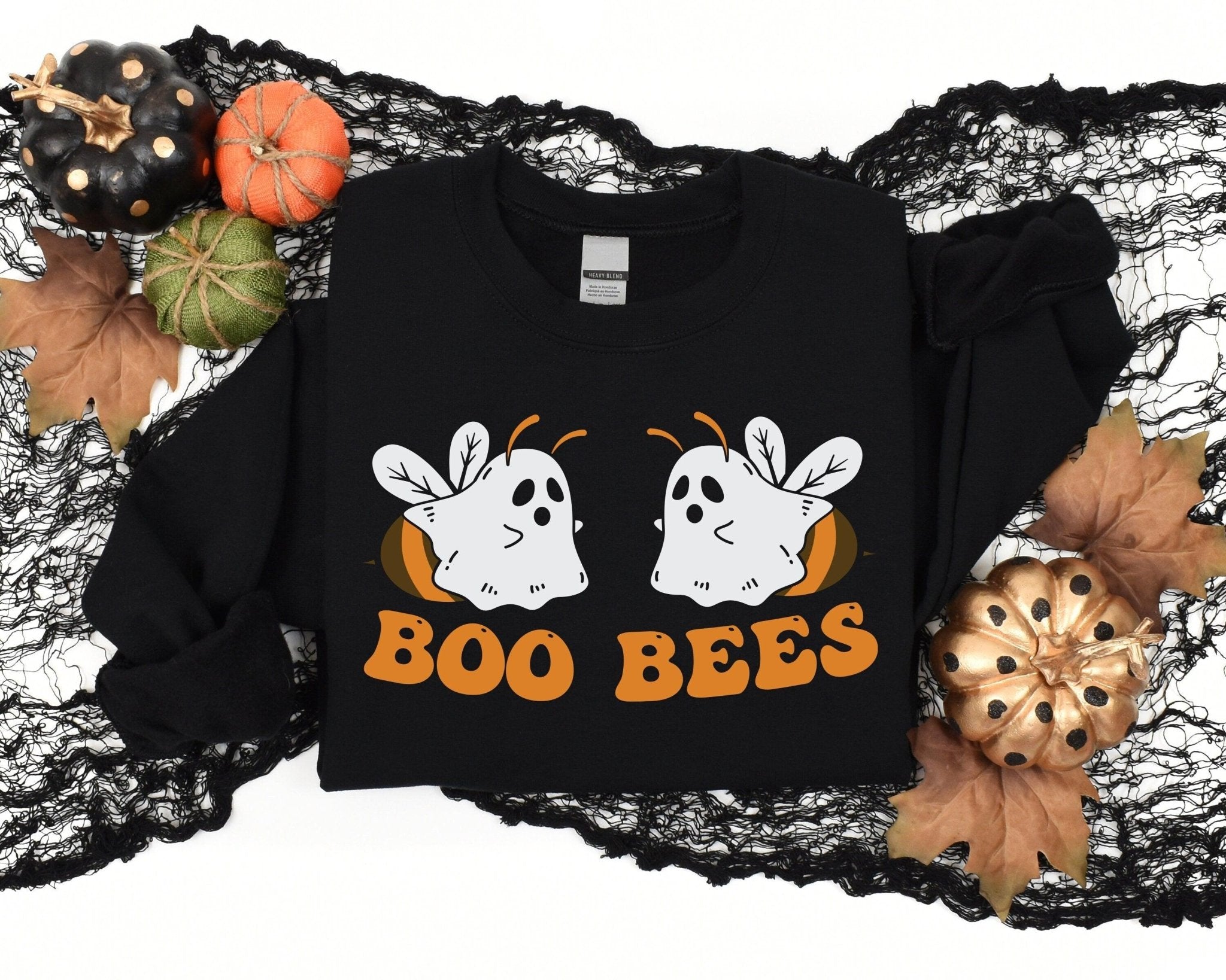 Boo Bees Shirt, Boo Bee Halloween Shirt, Halloween Boo Shirt, Ghost Bee Halloween Shirt, Funny Halloween Tee For Women, Spooky Season Shirt - Nesta Tees