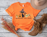 Halloween Cat Shirt, Pumpkin Shirt, Fall Shirt, Halloween Party Shirt, Spooky Vibes, Halloween Matching Shirts, Spooky Shirt, Tis The Season - Nesta Tees