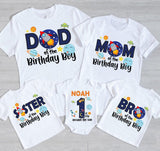 Astronaut Birthday T-Shirt, Family Birthday Tees, Birthday Boy Shirt, Family Birthday Tee - Nesta Tees