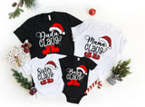 Family Christmas Shirts, Mama Claus Tee, Dada Claus Shirt - Nesta Tees