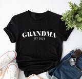 Grandma Grandma Est Shirts, Matching Nana Papa Shirts, Grandma Est Shirt, Grandpa Est Shirt, Nana Est Shirt, Promoted To Grandma Shirt - Nesta Tees