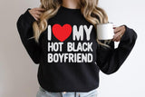 I Love My Hot Boyfriend Shirt, I Heart My Hot Boyfriend Shirt, Funny Couples Matching T-Shirt, Valentines Day Shirt, Gift For Girlfriend Tee - Nesta Tees