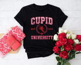 Cupid University Sweatshirt, Cute Valentine&#39;s Day Shirt, Funny College Sweatshirt, Love Crewneck Sweatshirt, Cupid Sweater - Nesta Tees