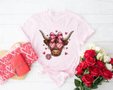 Happy Valentine's Day Cow Heart Sweatshirt - Nesta Tees