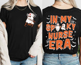 Custom Halloween Nurse Shirt, In My Spooky Nurse Era Shirt, Ghost Nurse Shirt, Spooky Nurse Shirt, Boo Nurse Sweatshirt, Halloween Nurse Tee