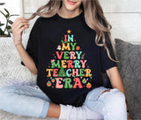 In My Very Merry Teacher Era Shirt, Christmas Teacher T-Shirt