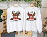 Family Reindeer Christmas Shirts, Custom Christmas Shirts, Matching Christmas Shirts