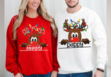 Family Reindeer Christmas Shirts, Custom Christmas Shirts, Matching Christmas Shirts