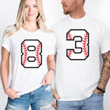 Baseball Team T-Shirt, Baseball Player Number Shirt, Baseball Game Day Shirt, All Number T shirt