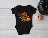 Sweeter Than Pumpkin Pie Oneise, Kids Thanksgiving T-Shirt, Pumpkin Pie Shirt - Nesta Tees