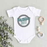 Checkerboard Birthday Boy Shirt, Birthday Boy Onesie - Nesta Tees