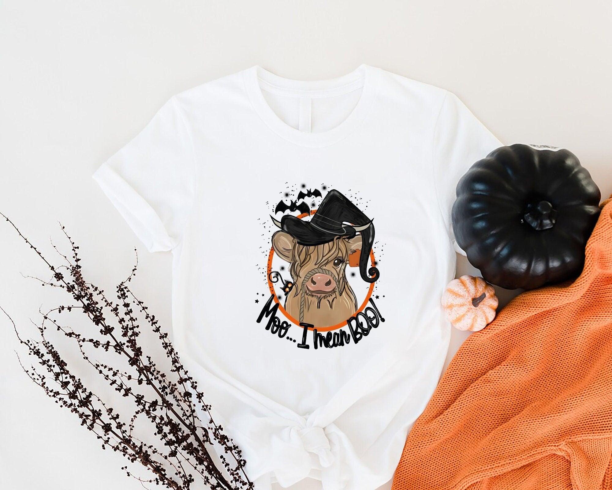 Fall Shirt, Cow Shirt, Halloween Tee, Thanksgiving Shirt, Cow Tee, Highland Cow Shirt, Thanksgiving Cow Shirt, Western Thanksgiving Shirt - Nesta Tees