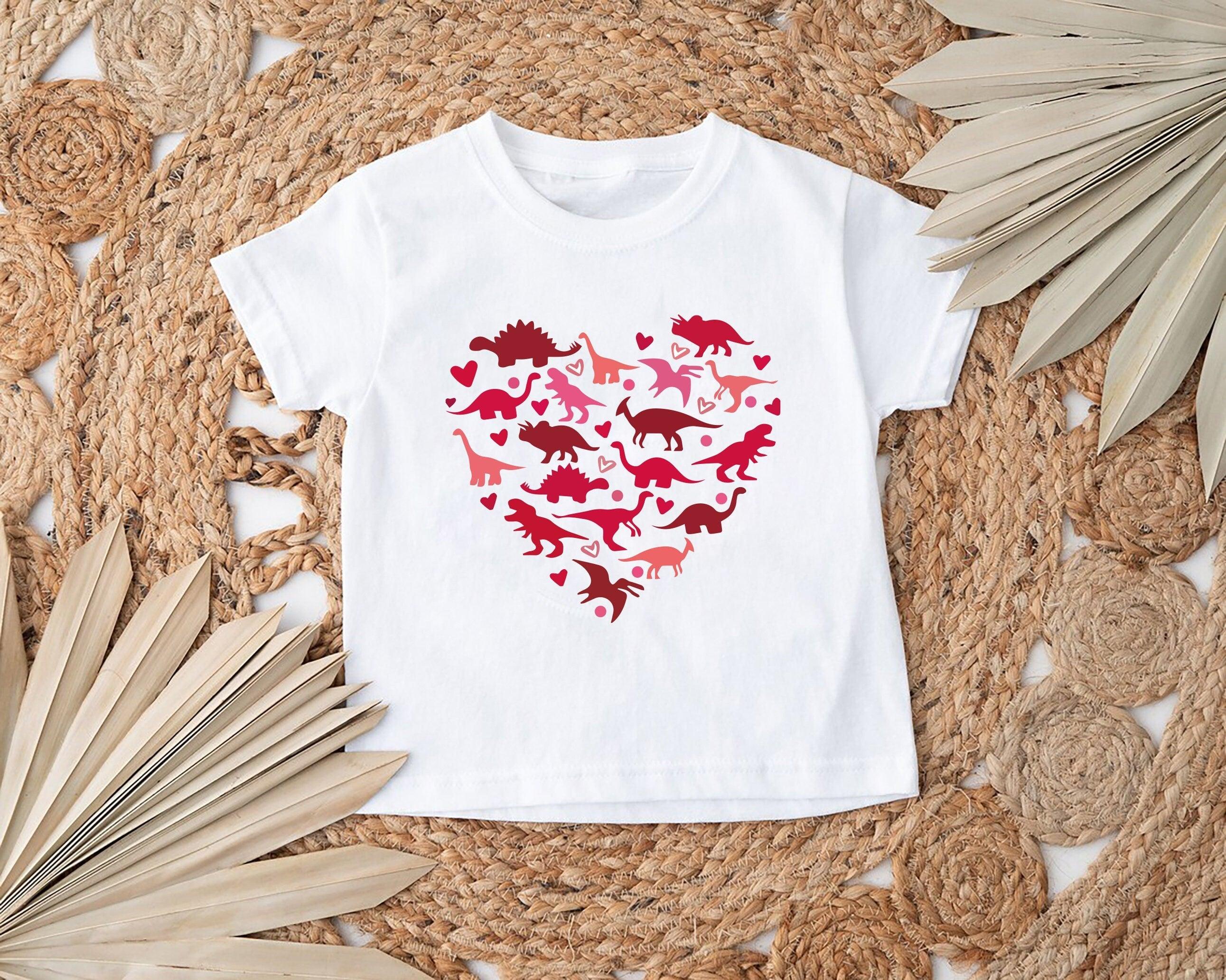 Valentines Day Dinosaur Shirt, Dinosaur Heart Shirt, Dino Love Shirt, Dinosaur Lover Shirt, T-Rex Shirt, Heart of Dinosaurs Shirt - Nesta Tees