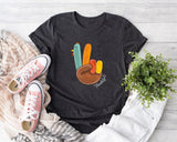 Peace Sign Turkey, Retro Thanksgiving Turkey Shirt, Hello Thanksgiving Sweatshirt, Gift For Thanksgiving, Happy Thanksgiving Shirt - Nesta Tees