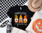 Thanksgiving Gnome Shirt, Fall Gnome Shirt, Pumpkin Season Shirt, Fall Vibes Shirt, Fall Gnomies Shirt, Thankful Gnomes Shirt - Nesta Tees