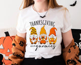 Thanksgiving Gnome Shirt, Fall Gnome Shirt, Pumpkin Season Shirt, Fall Vibes Shirt, Fall Gnomies Shirt, Thankful Gnomes Shirt - Nesta Tees