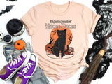 Vintage Halloween Black Cat Its Just A Bunch Of Hocus Pocus T-Shirt, Funny Halloween Black Cat, Black Cat Tee, Scary Pumpkin Tshirt - Nesta Tees