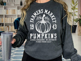 Farmers Market Pumpkins Sweatshirt, Thanksgiving Pumpkin Hoodie, Farmer Thanksgiving Shirt, Fall Shirts for Farmers, Thankful Shirt - Nesta Tees