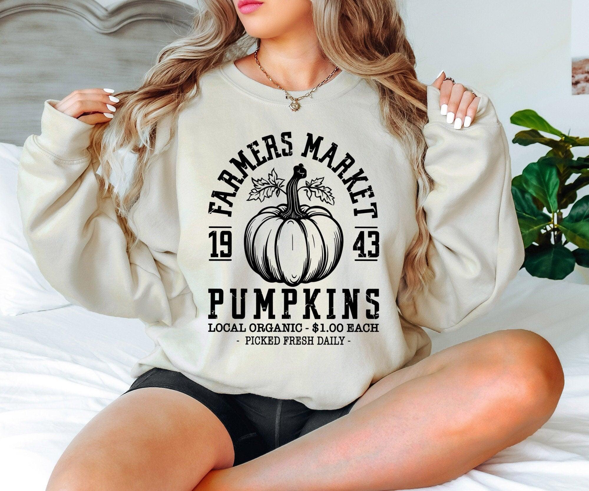 Farmers Market Pumpkins Sweatshirt, Thanksgiving Pumpkin Hoodie, Farmer Thanksgiving Shirt, Fall Shirts for Farmers, Thankful Shirt - Nesta Tees