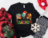 Santa's Favorite Teacher T-Shirt, Teacher Christmas Shirt, Holly Jolly Teacher Tee - Nesta Tees