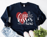 Hugs and Kisses Shirt, XOXO Shirt, Valentines Day Shirt for Women, Valentines Day Gift for Girlfriend, Couple Valentine Shirts, Gift for Her - Nesta Tees