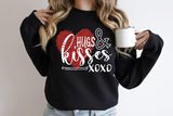 Hugs and Kisses Shirt, XOXO Shirt, Valentines Day Shirt for Women, Valentines Day Gift for Girlfriend, Couple Valentine Shirts, Gift for Her - Nesta Tees