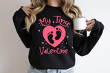 My Tiny Valentine Sweatshirt, Pregnancy Announcement Shirt, Pregnant Tee - Nesta Tees