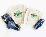 St. Patrick&#39;s Day Mama Mini Matching Shirts, Lucky Mama Lucky Mini Shirts, Saint Patrick Family Shirt, Irish Mom, New Mom Gift for St Pattys - Nesta Tees