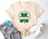 Personalized Nana Grandma Lucky Charms Shirt, Shamrocks Grandkids Name, St Patrick's Day Grandma Shirt, Gift For Nana, St Patrick's Gift - Nesta Tees