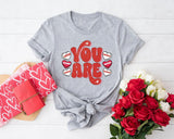 Retro Valentines Day Shirt, Self Love Shirt, You Are Enough, Valentine&#39;s Day Shirt, Positive Vibes Shirt, Love Yourself Shirt - Nesta Tees